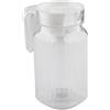 Headerbs Caraffa in Acrilico con Coperchio, Brocca Trasparente per Bevande Fredde con Manico Ergonomico (500 ML)