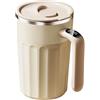 DONGKER Tazze Miscelazione Automatico, 450ML Tazza Automescolante Magnetica in Acciaio Inossidabile con Coperchio Scorrevole e Display Intelligente per Caffè, Latte, Tè, Cioccolata Calda