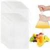 BONGSHAKALAKA 16 Pcs Sacchetto Filtro In Tessuto Di Nylon 20 x 30 Cm 100 Mesh Filtro a Maglia Fine Con Coulisse Borsa Per Latte Di Noci Riutilizzabili Per Formaggi,Frutta,Caffè,Latte Di Soia,Succo Di Verdura
