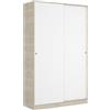 DEKIT GRUPO RIMOBEL HOMEKIT Armadio 2 ante scorrevoli, naturale e bianco lucido, 120 x 204 x 50 cm