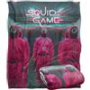 Squid Game Rosa Guards Scene Coperta super morbida al tatto setoso - 152 x 127 cm