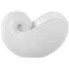 DRW Vaso da tavolo a forma di conchiglia in resina bianca 31x21,5x16,5 cm