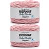 Bernat Baby Blanket Peachy Keen Yarn - 2 confezioni da 300 g/10,6 oz - 100% poliestere - #6 Super Bulky - 200 metri - Per maglia/uncinetto