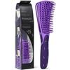 BESTOOL Spazzola per Ricci, Spazzola districante per capelli neri naturali ricci afro texture 3/4abc, spazzola per capelli ricci districante più veloce e facile per capelli bagnati o asciutti (viola)