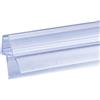 KOOBON Guarnizione doccia 90 cm per porte in vetro da 4 mm, 5 mm, 6 mm, per porte della doccia, doccia, vasca da bagno, box doccia, guarnizione di ricambio con spessi bordi in gomma