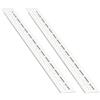 sossai® Griglia di ventilazione in alluminio - Alucratis (2 pezzo) | Rettangolare - dimensioni: 37,5 x 2,4 cm | Colore: bianco | areazione