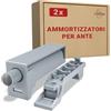 LouMaxx Softclose - Set di 2 smorzatori per porte dell'armadio ammortizzatori per una facile chiusura morbida delle ante - per l'armadio