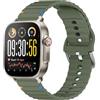 GIOPUEY Cinturini Compatibile con Realme Watch 5, Morbido Silicone Cinturino [Resistente all'Usura] [Traspirante] - Army Green