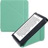 kwmobile Custodia Pieghevole Compatibile con Kobo Libra 2 Cover - Cover Magnetica Pelle PU eReader con Stand - menta