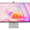 Samsung Monitor HRM ViewFinity S90PC (S27C902), Flat, 27'', 5120x2880 (5K), Smart Hub, 16:9, IPS, 60Hz, 5ms, Mini-DP, USB, Eye Saver Mode, Flicker Free, Silver