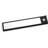 PRECORN Barra luminosa a LED da 20 cm, senza fili, rilevatore di movimento, ricaricabile tramite USB-C, per armadio, cucina, scale, montaggio magnetico, illuminazione per armadio