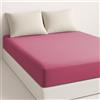 Etrexonline Lenzuolo con Angoli Elasticizzati per Letto da 90x190 cm - Biancheria da Letto in Microfibra Morbida - Altezza 28 cm - Traspirante e Facile da Lavare - Fucsia