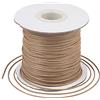 Craftdady - Rotolo di filo di poliestere cerato 77,7 metri/rotolo 1 mm per tessere con disco kumihimo, bracciali da lavoro in macramè con perline e creazione di gioielli, colore: radica