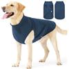 BT Bear Cappotto invernale per cani, morbido e caldo in pile, giubbotto per animali domestici per cani di taglia media e grande, Turchese_L