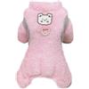 Izefia Cane Maglione Vestiti Abbigliamento Felpe Felpe di Lana Tutina Inverno Caldo Felpa Camicia 4 Gambe Tuta Pigiama Colore Bloccato Maglione Carino per Cane di Piccola Taglia Gatto Medio