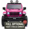 Auto Macchina Elettrica Jeep Wrangler Rubicon 12V per Bambini porte apribili Con