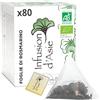 Khla - Foglie di Rosmarino Bio - 80 Bustine Piramidali - Per Tisana e Infuso del Mattino - Digestione e Vitalità - Antigonfiore - Legnosa e Profumata - Tè Biologico Antiossidante - Origine Egitto