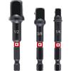 Einhell Accessories Originale Einhell Set adattatori per bussole Impact 3 pz (1/4/3/8/1/2, acciaio cromo-vanadio, zona di torsione, compatibile con mandrini e portainserti)