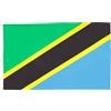 AZ FLAG - Bandiera Tanzania - 150 x 90 cm - Poliestere leggero - Bandiera Tanzaniana con occhielli metallici incorporati - 80 g