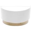 blendend Lampada da tavolo 1xE27, colore bianco e legno chiaro, dimensioni 15x30x16 cm, ideale per illuminare e decorare spazi interni.