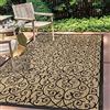 JONATHAN Y SMB107A-8 MADRID Filigrana vintage tessitura testurizzata tappeto esterno interno, classico, tradizionale, facile pulizia, cortile, patio, non spostamento, nero/kaki, 240 cm X 300 cm