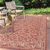 JONATHAN Y SMB106B-8 Charleston Vintage Filigree testurizzate trama da esterno tappeto esterno, classico, tradizionale, facile pulito, cortile, patio, non spargimento, rosso/beige, 240 cm X 300 cm