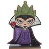 CRYSTAL ART Buddies - Il Kit Diamond Painting Originale, Evil Queen, Collezione Disney Biancaneve con Diamatini in Resina Brillante, Set Creativo 6+ con Supporto in Legno, 11cm, CAFGR-DNY009