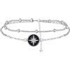 BerriBling Bracciale Donna Argento Sterling 925 | Simbolo di amore eterno e di unità | Antiallergici - Regolabile |16cm+4cm|