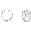 SOFIA MILANI - Orecchini da Donna in Argento 925 - con Pietra Zircone - Creoli - E2981