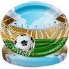 HNH Calcio 32 x 27 cm Piatti di carta usa e getta 24 pezzi Stoviglie per feste