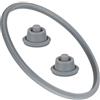 ALGOMAS Guarnizione Pentola WMF Perfect + 2 guarnizioni indicatore (modello alto) | silicone resistente | tenuta sicura e prestazioni ottimali | per WMF Perfect e Perfect Plus | Ø22 cm int / 24 cm ext