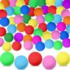KOMUNJ 40 palline da ping pong colorate, 40 mm, per adulti e bambini, giochi di famiglia (colore casuale)