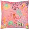 furn. Reef Fodera Per Cuscino - Reversibile Resistente All Acqua Costiero Medusa Oceano Outdoor Fodera Decorativa (Rosa - 45x45cm)