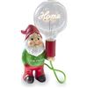 AMARCORDS - Lampada da tavolo nanetto Lovetherapy con lampadina scritta HOME e varialuce. Abat jour dimmerabile con cavo 1,5m e interrutore dimmer