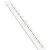sossai® Griglia di ventilazione in alluminio - Alucratis (1 pezzo) | Rettangolare - dimensioni: 37,5 x 2,4 cm | Colore: bianco | areazione