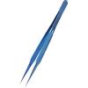 Plyisty Pinzette per telefoni di precisione, pinzette per microscopio per riparazione cavi per impronte digitali della scheda madre del telefono cellulare in lega Ti, punte 0,15 mm(Curved Tweezer)