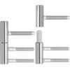 VntMQP 2 pezzi in acciaio per porte interne, porte in legno, cerniere per porte, cerniere per porta, nastro avvitabile (2 pezzi, acciaio nichelato)
