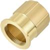 QUARKZMAN 1 Pz Dado di Bloccaggio Rubinetto, Base Fissa Dado Rubinetto 1.21 x 1.71, Dado Anti Allentato per Rubinetto, in Acciaio Inossidabile per WC Lavandino Bagno, Ottone