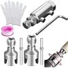 Zdhsufnvw Estrattore Viti Danneggiate,Utensile per Filettare Tubi Interni ed Esterni 2 in 1 Set di Tagliatubi in PVC per Tubi dell'acqua da 1/2 e 3/4, Estrattore viti spanate Filettato per Valvole Rotte