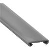 IGTOPS Corrimano in PVC, corrimano per scale, ringhiera in plastica, profilo per ringhiere delle scale, protezione per corrimano, 40 x 8 mm (grigio - 2 m)