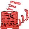 KOUTIANWU Set di pinze per tubi flessibili, pinze per colletto, pinza per tubo flessibile (rosso)