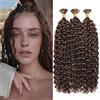 TOOPBIUTI Deep Wave Bulk Hair for Braiding 18 Inch Natural Curly Hair for Boho Braids No Weft Wet and Wavy Braiding Hair Extensions for women (P4/30#, 18inch-3pc)