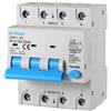 ETTROIT Interruttore magnetotermico Differenziale 3P+N 63A 4.5kA 30mA 380V 4 Moduli DIN Ettroit JXB1L-63-3P+N-63A
