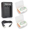 Newmowa NP-BX1 Batteria (confezione da 2) e Doppio Caricatore USB per Sony NP-BX1 / M8 e Sony DSC-RX100, DSC-RX100 II, DSC-RX100M II, DSC-RX100 III, DSC-RX100 IV, DSC-RX100 V, DSC-RX100 VII