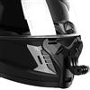 YEHOLDING Supporto per mento con cinturino per casco integrale da moto + Extra per diversi scenari di montaggio adesivo piatto e curvo per GoPro Insta360 DJI SJCAM APEMAN ecc (Black)