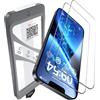 TAURI 2 Pezzi Pellicola Vetro Temperato per iPhone 17e/iPhone 16e 6,1 Pollici, Rimozione Automatica Della Polvere, Durezza 9H Protettiva, Senza Bolle