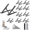 OUGEP 10PCS-OUGEP Supporto PC Portatile, Alluminio 8 Livelli Regolabile & Raffreddamento Porta PC Laptop Stand per Computer Portatili e Tablet 10-17.3 Tablet (Nero2)