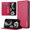 ZHOZEXIN Custodia a portafoglio per Google Pixel 8 Pro, in pelle PU, chiusura magnetica, flip cover con porta carte, custodia protettiva antiurto con cavalletto per Pixel 8 Pro （ Rosso）