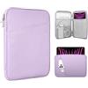 TiMOVO 13 Pollici Tablet Sleeve con Tasca per iPad Air 13 M3 2025, iPad Pro 13/12.9, Galaxy Tab S9/S10 Plus/S9 FE+ 12.4, Remarkable Paper Pro 11.8, Lavanda