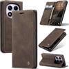 Azororo Cover per Xiaomi Redmi Note 14 Pro 4G, Premium PU Pelle Custodia, Magnetica Carta Fessura Portafoglio Case, Flip Cavalletto Custodia per Redmi Note 14 Pro 4G - Caffè